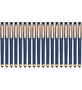 Linbsunne Black Gel Pens 0.7mm Medium Point Pen Office Pens 2-in-1 Stylus Pens for Touch Screens ...