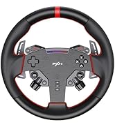 PXN W AS Racing Steering Wheel D1 Quick Release, 11-inch, Hall Effect Paddle Shifters,F1-style Pa...