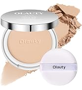 Mineral Powder Foundation with SPF 30+, 4-in-1 Mineral Sunscreen Pressed Powder for Face, Conceal...