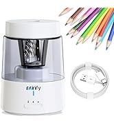 Minify Pencil Sharpener Electric Pencil Sharpener Heavy Duty Blade Rechargeable Battery Powered P...