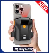 Eyoyo Bluetooth Barcode Scanner Wireless: Portable Phone Back Clip 1D Bar Code Reader for Library...