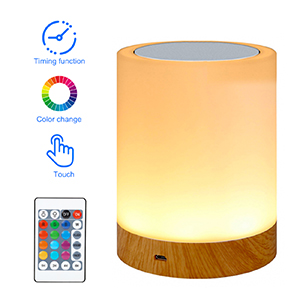 LED Night Light Touch Lamp Dimmable USB Rechargeable with Remote Control