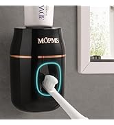MOPMS Upgraded Toothpaste Dispenser Automatic Wall Toothbrush Holder for Bathroom Hanging Toothpa...