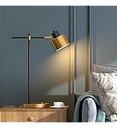 OYEARS 22.2“ Modern Industrial Desk Lamp for Reading LED Metal Table Lamp Light for Office Bedroo...
