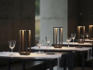 small portable lamp; outdoor lanterns; outdoor decor; outdoor bar table