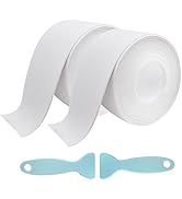ALLICAVER Caulk Tape White 2 Pack Waterproof Tape for Shower Toilet and Kitchen Caulking Strip Wa...