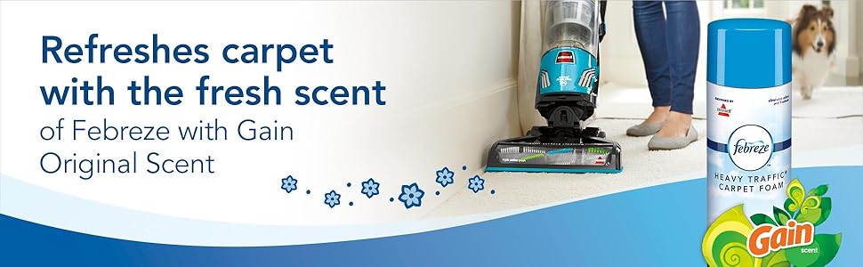 Refreshes carpet with the fresh scent of Febreze with Gain Original Scent