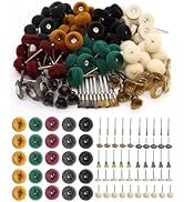SALIGTEKH 100Pcs Rotary Tool Polishing Kit, Wire Brush Set, Shank 3mm Mini Brush Polishing Kit, W...