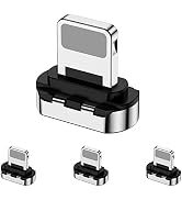 CNakdDG Magnetic Connector Tips Head for Lightning Devices (4 Pack), only Compatible 5A Magnetic ...