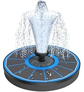 Yzert Solar Fountain for Bird Bath Direct Sunlight High Efficiency 3.5W Glass Panel Solar Water F...