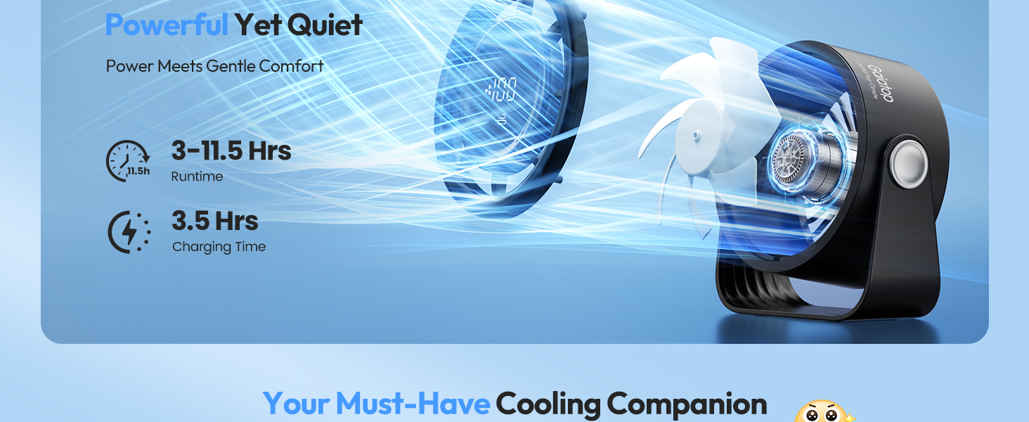 battery fan portable fan rechargeable cordless fan travel fans portable