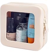 Small Clear Makeup Bag for Women, Mini Silicone Pouch Travel Cosmetic Case Waterproof Clear Make ...