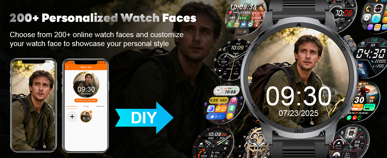 200+ Dials smart watch