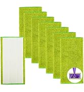 Hakfhsd 8-Pack Reusable Mop Pads, Wet Spray Mop Refill Pads, Reusable and Machine Washable - Comp...