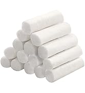 200 Count 1.5 inch Dental Gauze Cotton Rolls, Non-Sterile 100% Natural Cotton, High Absorbent Cot...