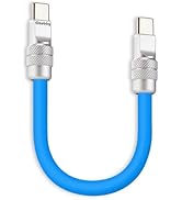 chubbycable Cute Chubby 240W Short USB-C Cable Power Bank Fast Charging Cable Silicone Charger Co...
