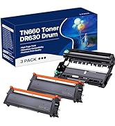 GOTOBY TN660 Toner Cartridge and DR630 Drum Unit Replacement for Brother DR630 DR-630 TN660 Work ...