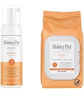 The Honey Pot Company - Feminine Wash &amp; Feminine Wipe Bundle - Includes Unscented Ph Balance Femi...