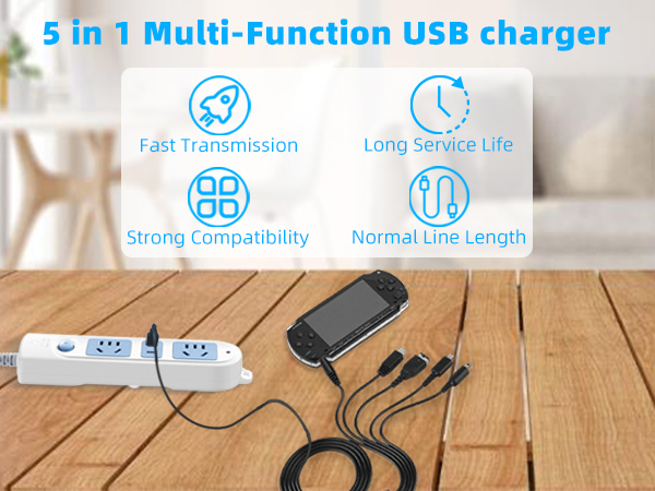 5 in 1 Multi-Function USB charger