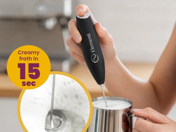 Be Your Own Barista Create café quality foam at home with elementi