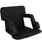 Anmiro Stadium Seats with Back Support Bleacher Chairs with Back and Extra Wide Cushion Thick Pad...