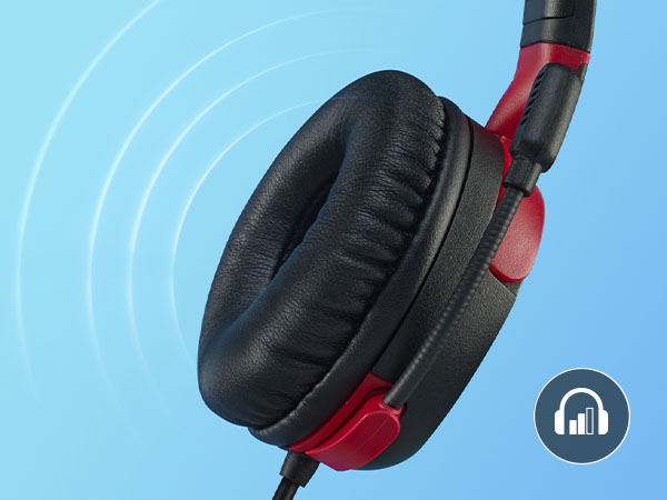 Volume level below 85dB