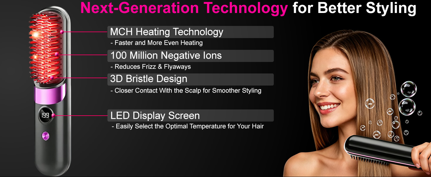 Cordless Travel Hair Straightener
