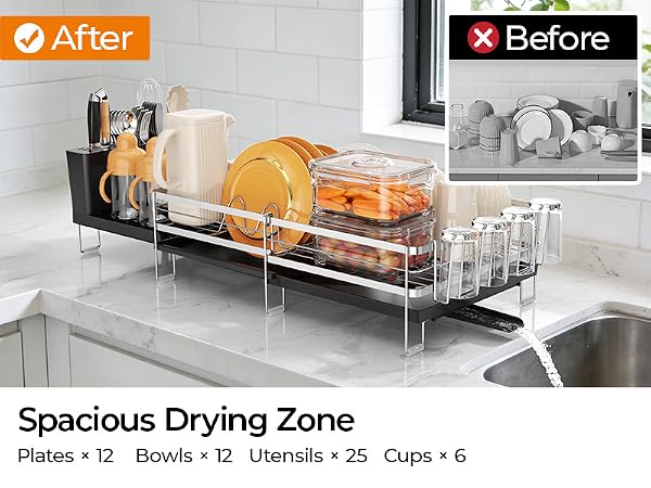 large dish drying rack