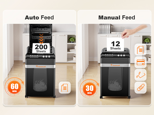 Bonsaii Shredders for Home Office Heavy Duty