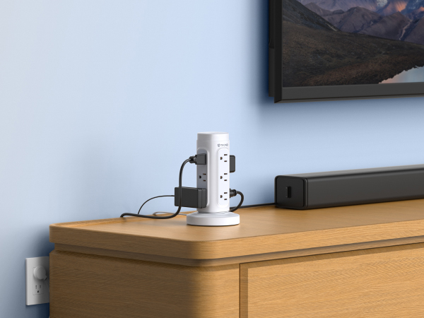 white power strip tower