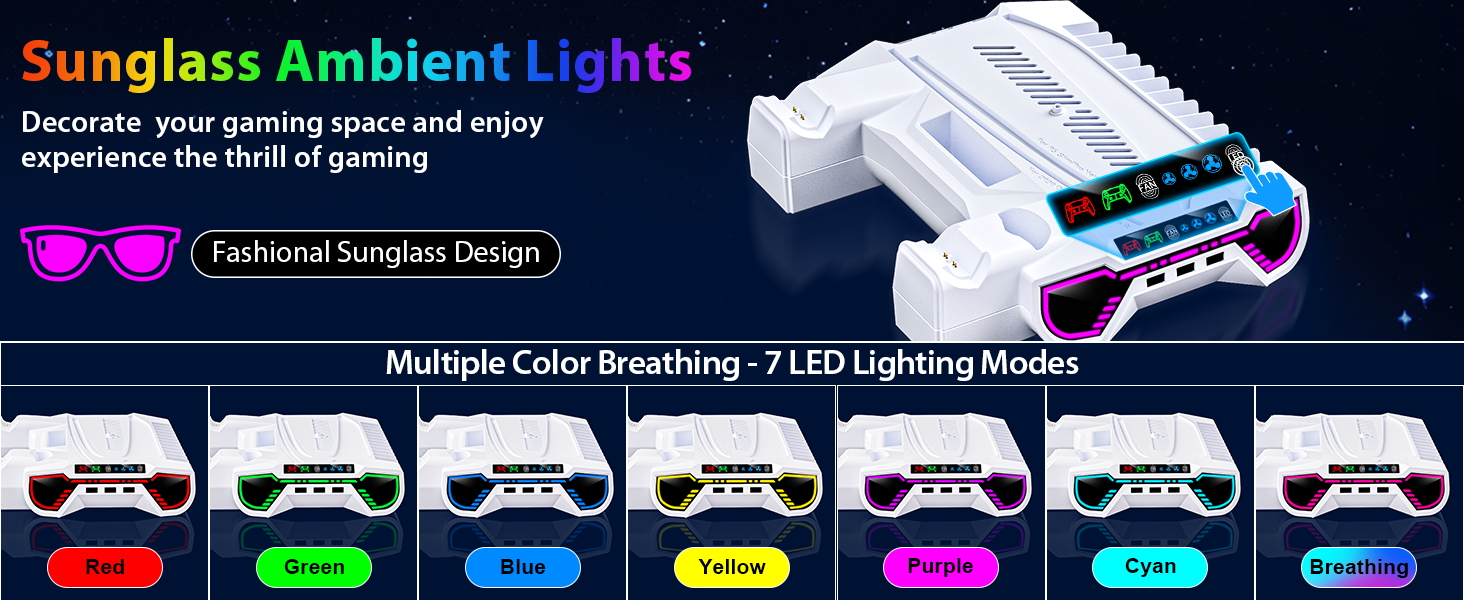 ps5 stand with cooling fan ps5 station with cooling fan