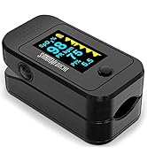 Santamedical Dual Color OLED Pulse Oximeter Fingertip, Blood Oxygen Saturation Monitor (SpO2) wit...