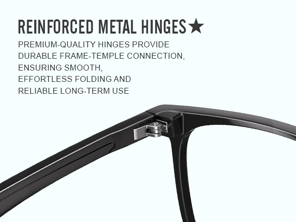 REINFORCED METAL HINGES