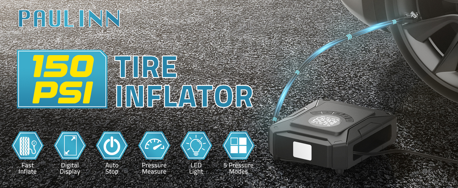 Tire Inflator 12V Car DC Electric