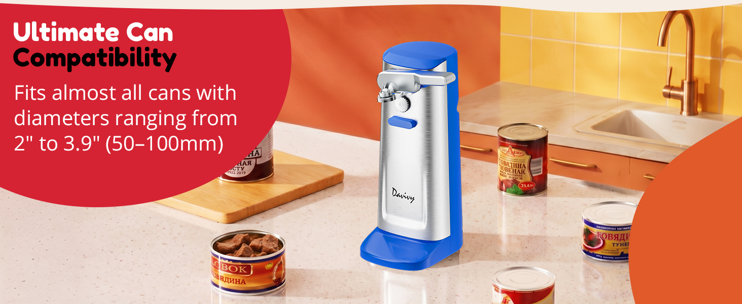 NK-0730 Universal electric can opener for 50-100mm diameter cans
