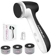 AprElm-E7 Rechargeable Electric Foot Callus Remover with 3-Sizes 120Pcs Sandpaper Discs, Professi...