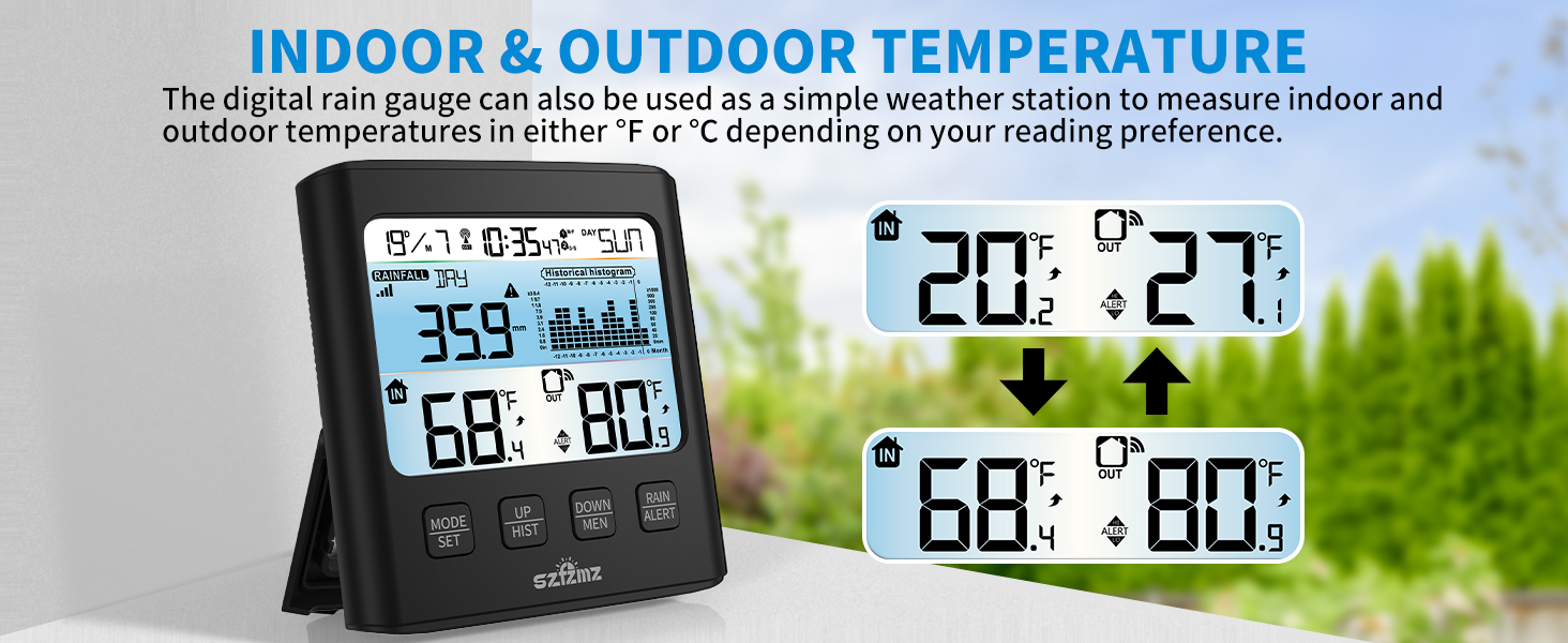 INDOOR &amp;amp; OUTDOOR TEMPERATURE