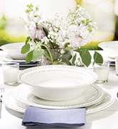 Zak Designs French Country House Melamine 12 Piece Dinnerware Set