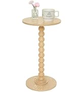 Fultyle Round Side Table, Small Drink Table for Small Spaces, Modern Accent End Table Coffee Tabl...