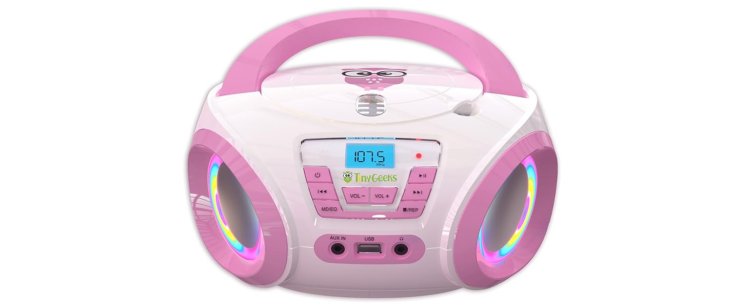 kids cds cd player radio boombox portable players home record mini speakers bluetooth small toddler