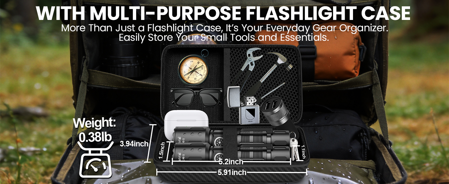 WITH FLASHLIGHT CASE