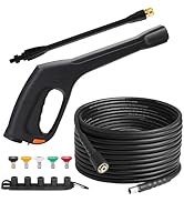 FIXFANS Pressure Washer Gun and Hose Kit, Replacement Pressure Washer Extension Wand– Compatible ...