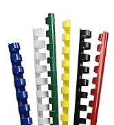 Rayson CR16202225BK Plastic Binding Combs 5/8 in. 13/16in, 7/8in, 1in, 19-Ring Letter Size, Black...