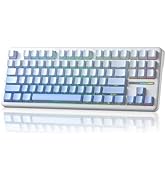 Aula F87 Pro Wireless Mechanical Keyboard, Tri-Mode Bluetooth/2.4G/USB-C Hot-Swappable RGB Gaming...