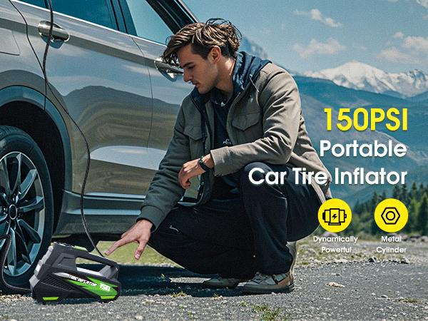 Tire Inflator Portable Air Compressor