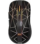 Rii LED Wireless Mouse,2.4G Ergonomic Optical Mouse with USB Receiver,Rechargeable Portable Compu...