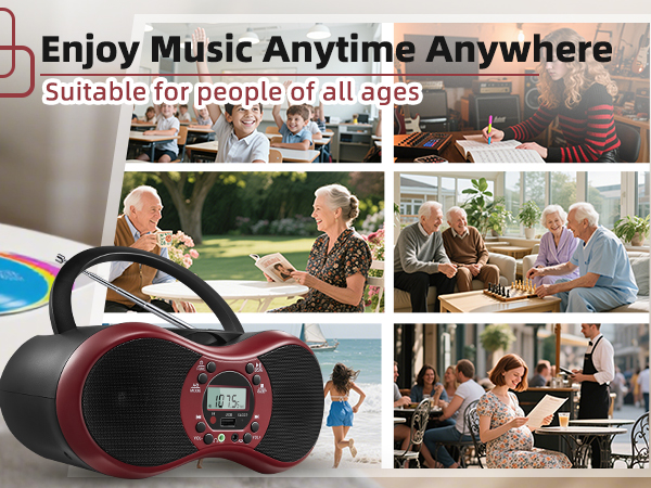 Portable CD Player Boombox