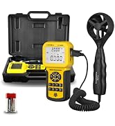 LYCEBELL HVAC Anemometer Handheld CFM Meter LC-846A Wind Speed Meter with Back Light, MAX/MIN/AVG...