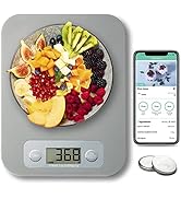 Smart Food Scale for Calorie Counting, Digital Food Scale with Nutritional Calculator, Bluetooth ...