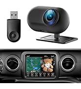 JOYTUTUS Baby Car Camera with Wireless CarPlay Adapter, 1080P HD Rear Seat Monitor Display on Car...